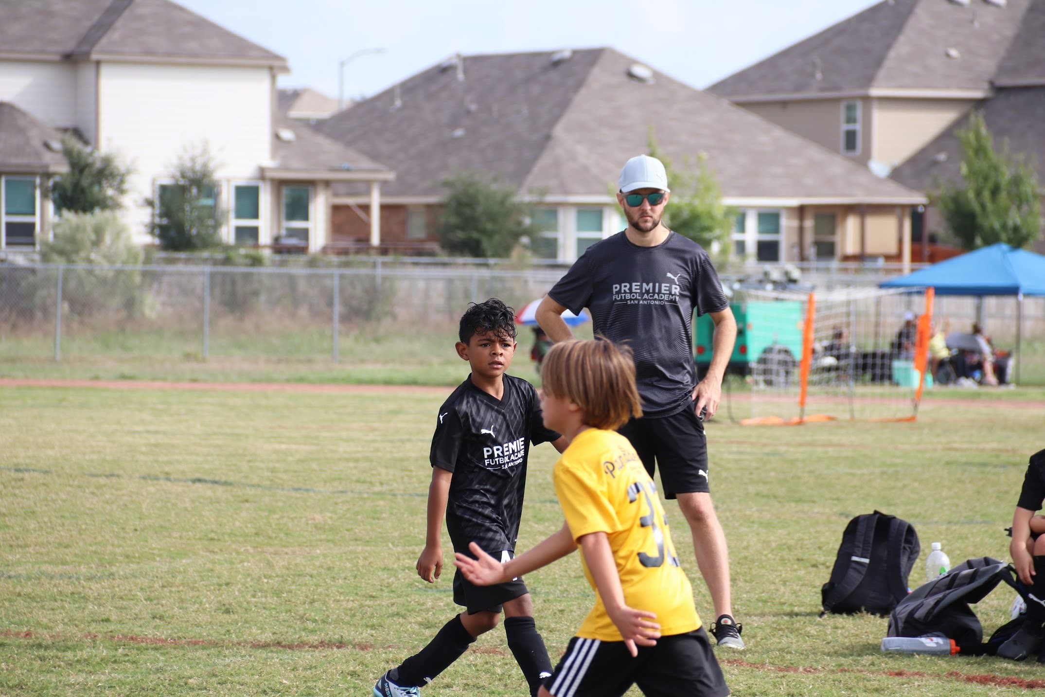 Premier players on the pitch