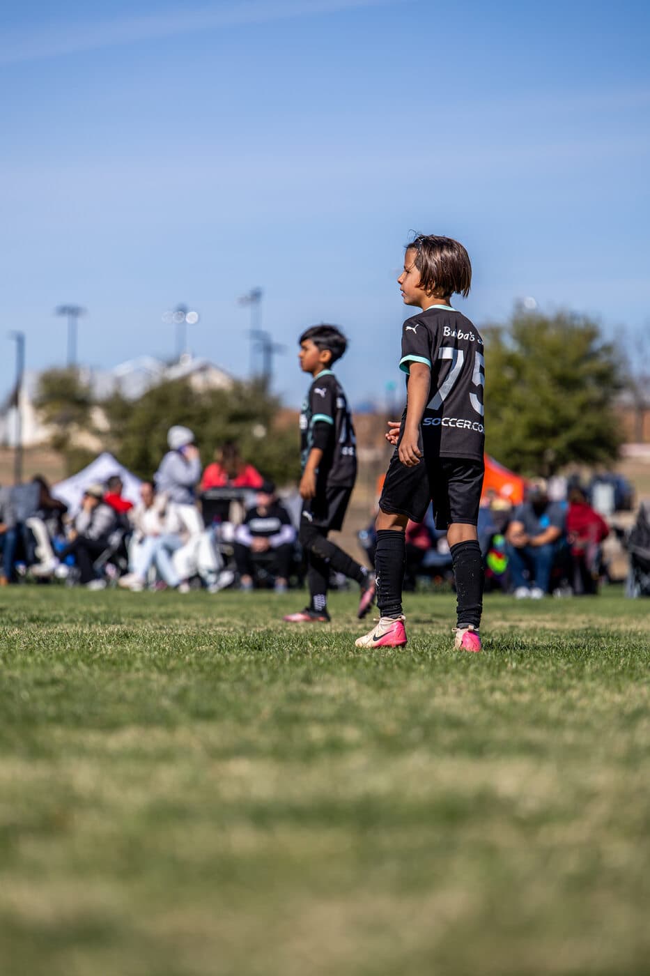Premier Futbol Academy players on the field